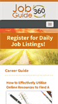 Mobile Screenshot of jobguide360.com